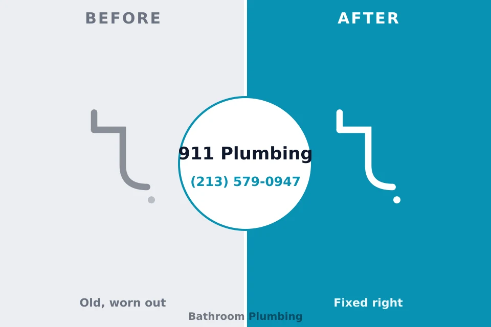 Before and after: plumbing repair Indian Springs, NV